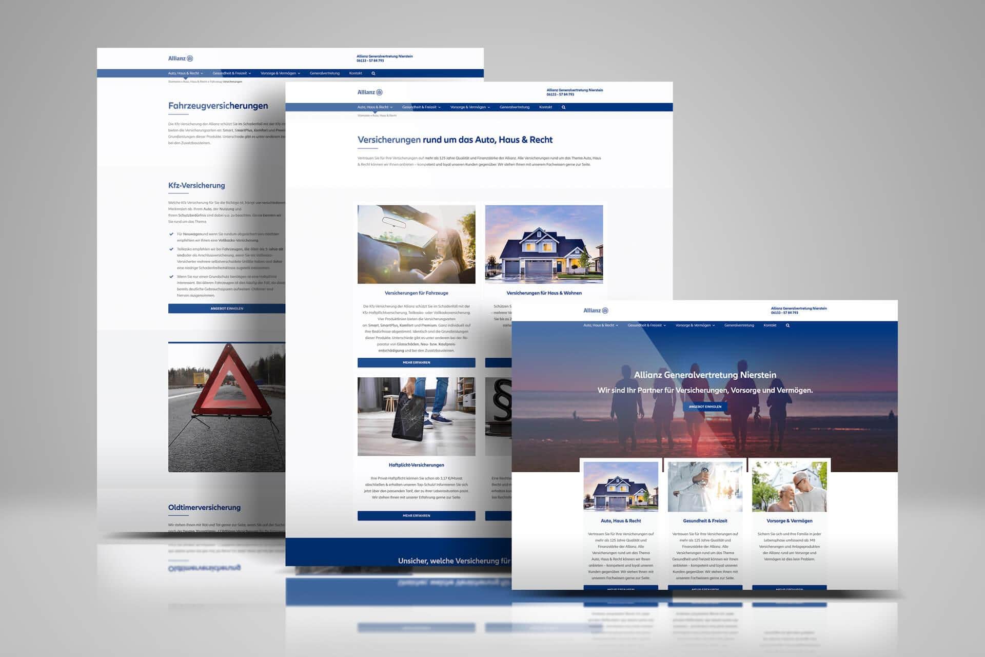 Case Studie: Professionelle WordPress-Webseite aus Nierstein für eine Versicherung